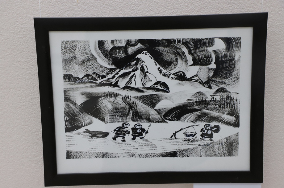 Персональная выставка Камчатского художника Юрия Захарова. Фоторепортаж. Фото: Виктор Гуменюк\ИА "Камчатка". Фотография 31