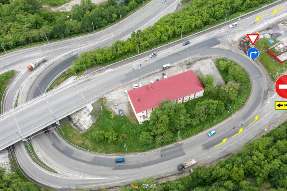 В Петропавловске-Камчатском поменяли схему движения с Сапун-горы на Высотную. Фото: Устой-М. Фотография 1