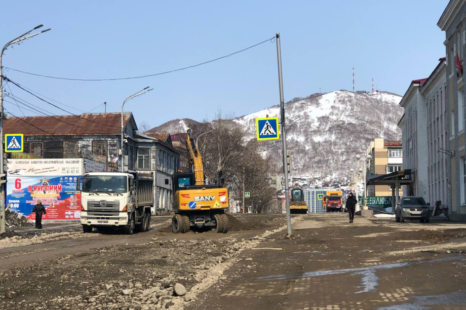 Дорогу на улице Ленинская на Камчатке ожидает глобальное обновление. Фото: ИА "Камчатка"