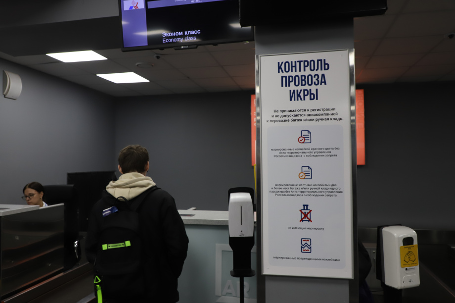 В августе в аэропорту Камчатки у пассажиров изъяли 3 кг икры . ИА "Камчатка"