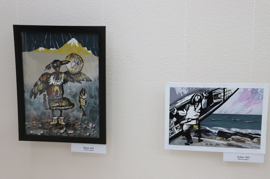 Персональная выставка Камчатского художника Юрия Захарова. Фоторепортаж. Фото: Виктор Гуменюк\ИА "Камчатка". Фотография 17