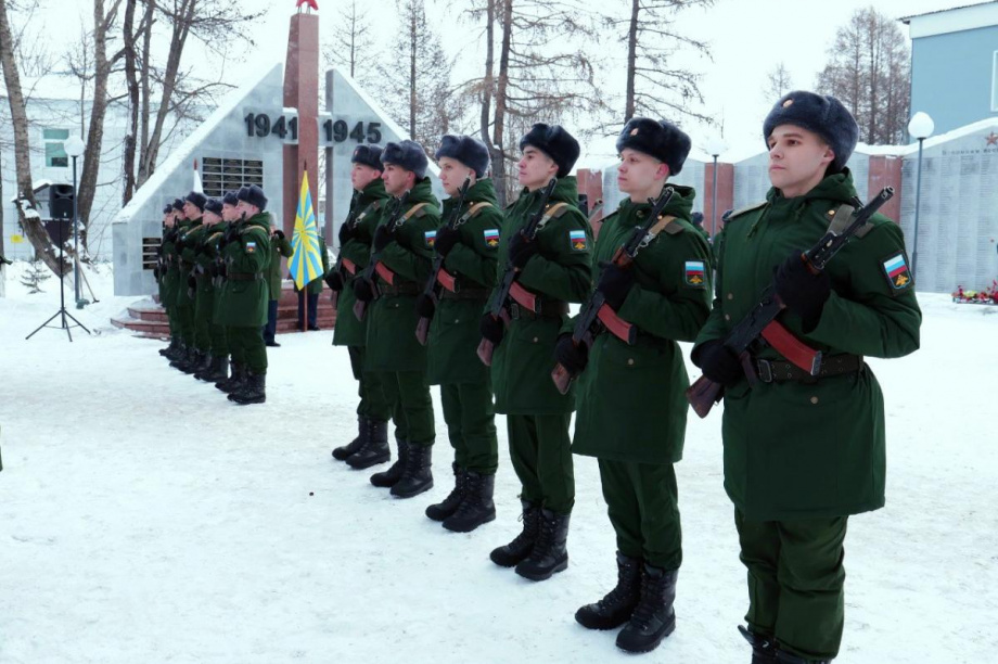 Торжественное принятие присяги новобранцев ВКС на Камчатке. Фото: Вера Ступникова/Администрация ЕМР. Фотография 6