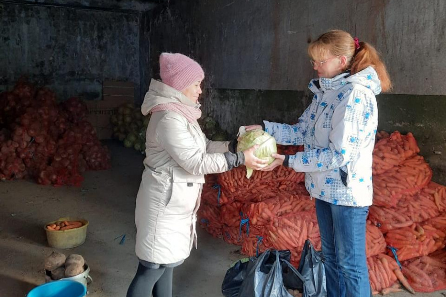 Нуждающимся елизовчанам раздали 33 тонны овощей на Камчатке. Фото: пресс-служба ЕМР