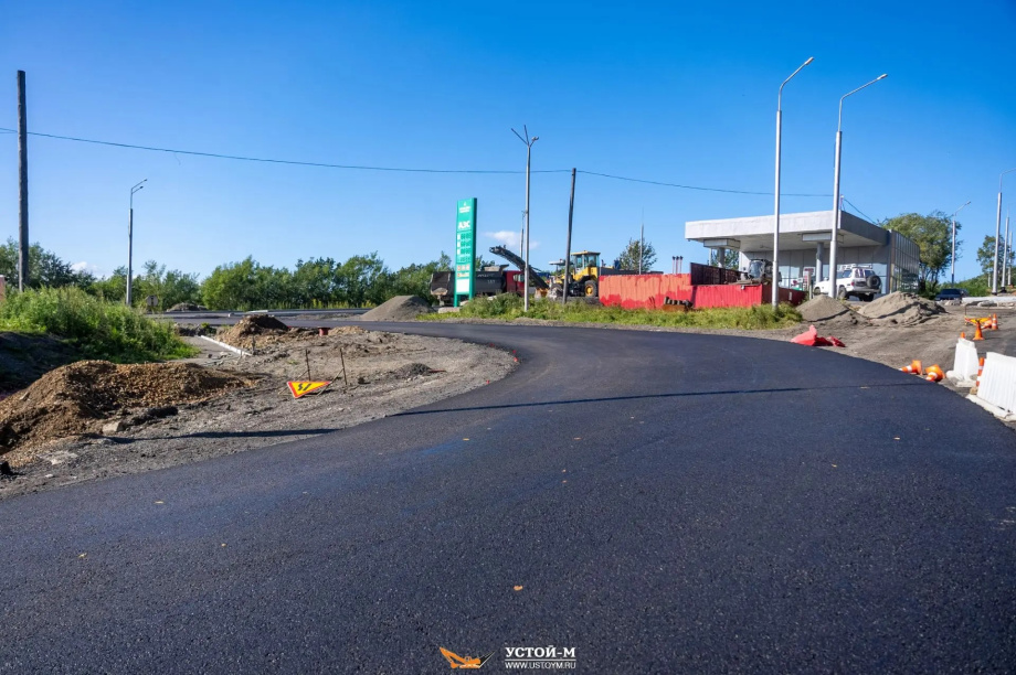 На федеральной дороге А-401 в Петропавловске-Камчатском продолжаются ремонтные работы. Фото: Устой-М. Фотография 3