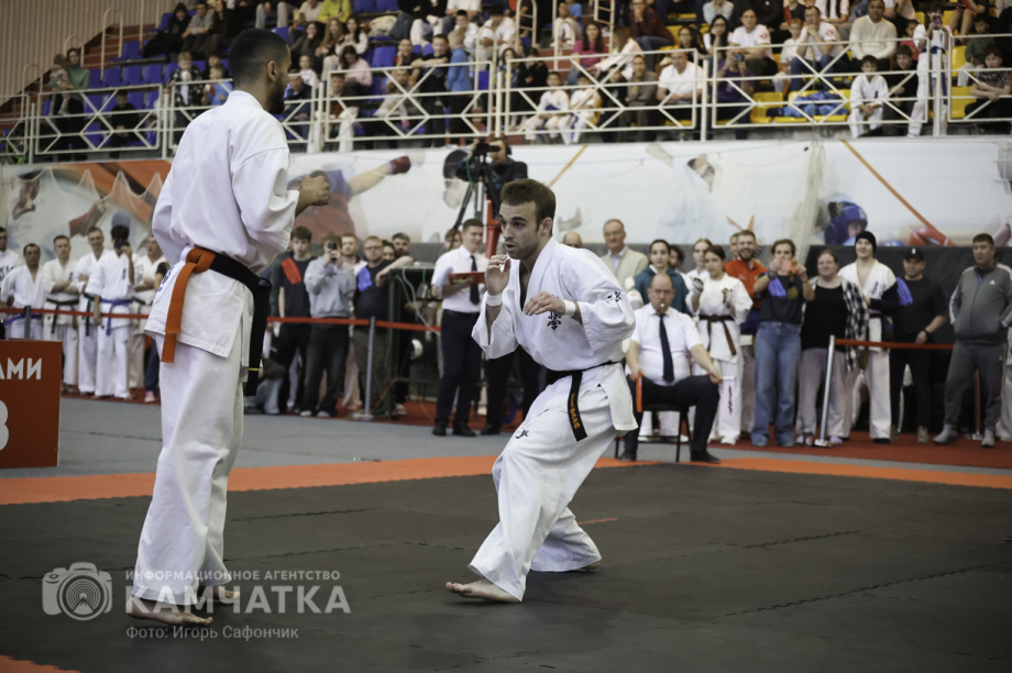 На Камчатке состоялся Чемпионат и первенство ДФО по каратэ-киокусинкай (фоторепортаж). Фото: «Камчатка Сегодня» \ Игорь Сафончик. Фотография 65