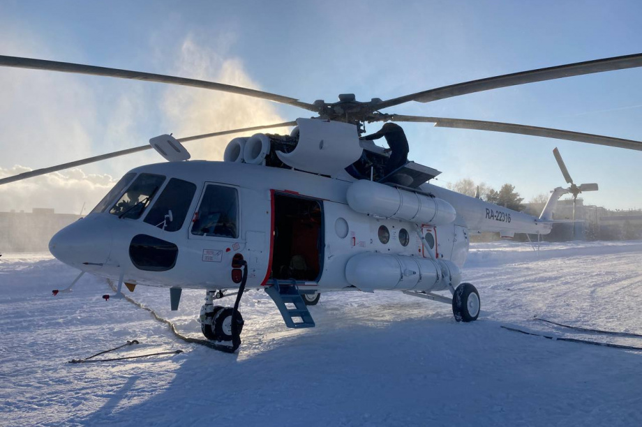 Один из пятнадцати вертолетов Ми-8МТВ-1 Ростеха передан на Камчатку. Фото: пресс-служба  Госкорпорации Ростех