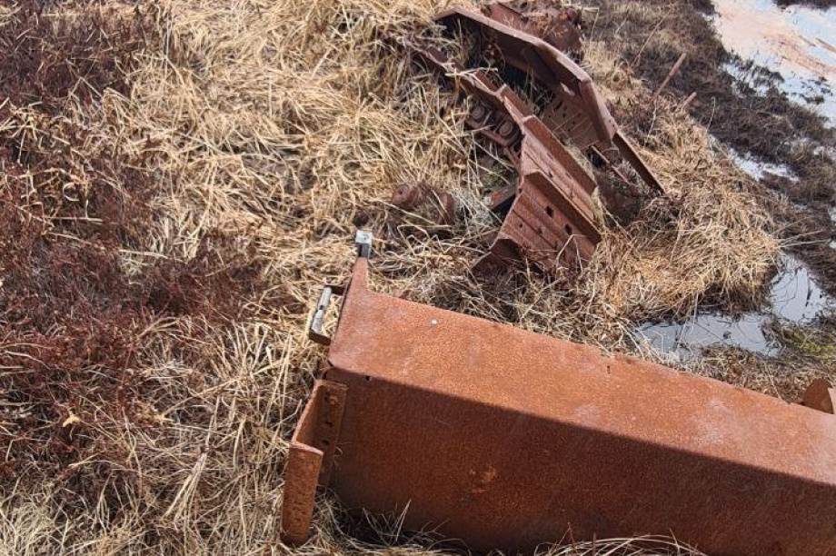 В полях Соболевского района на Камчатке нашли советский раритет. Фото: Андрей Воровский. Фотография 2