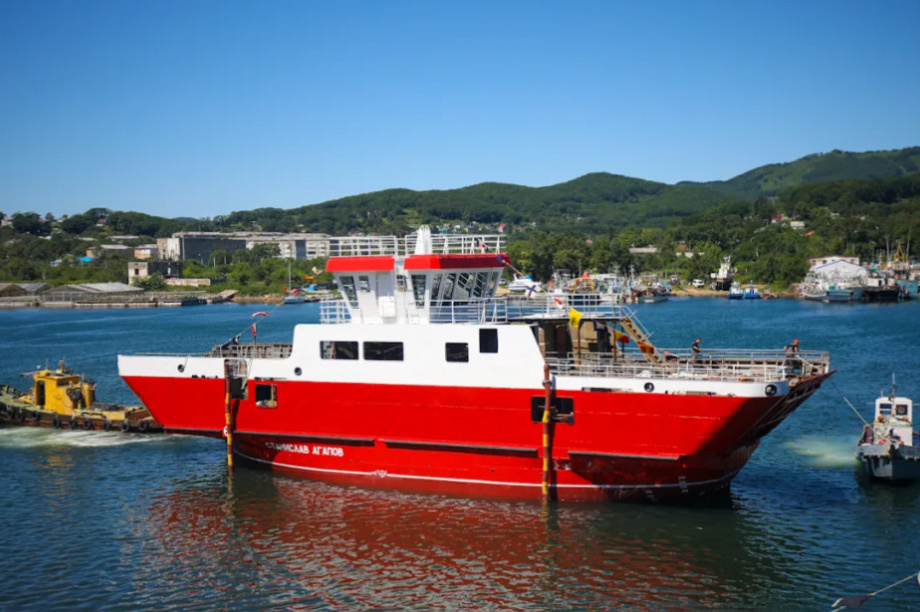 Новый паром для Усть-Камчатска проходит швартовые испытания. Фото: korabel.ru (архив)