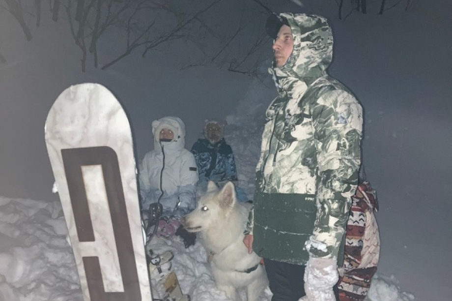 Компания сноубордистов заблудились на сопке в Петропавловске-Камчатском. Фото: ГУ МЧС России по Камчатскому краю . Фотография 2