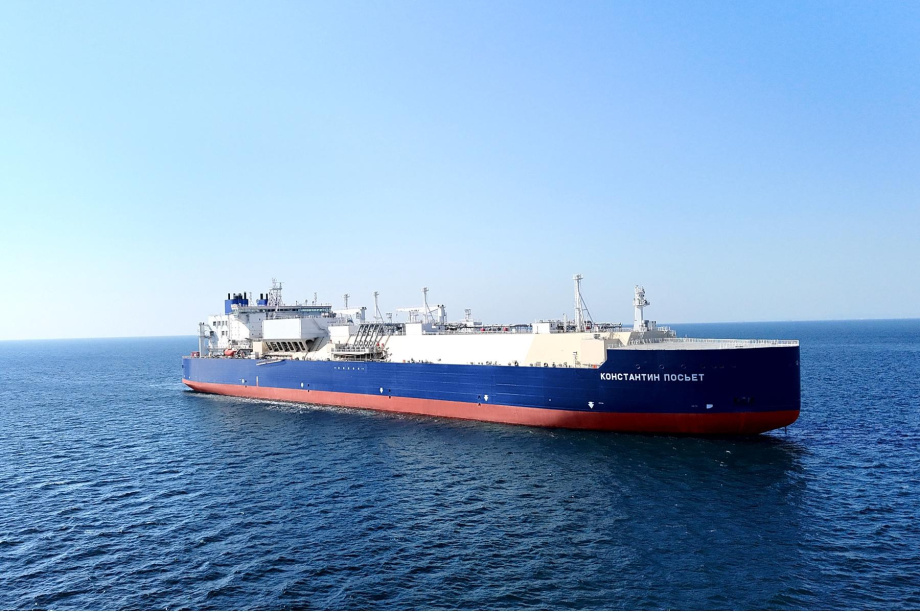Новый российский газовоз для Арктики уже на ходу — он будет работать и на Камчатку. фото: Минтранс РФ. Фотография 5