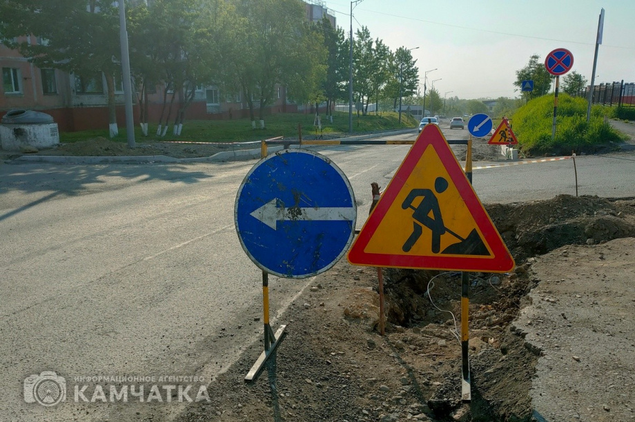 Ремонт Космического проезда в Петропавловске обещают завершить до конца лета. Фото: Олеся Сурина, kamgov.ru. Фотография 1