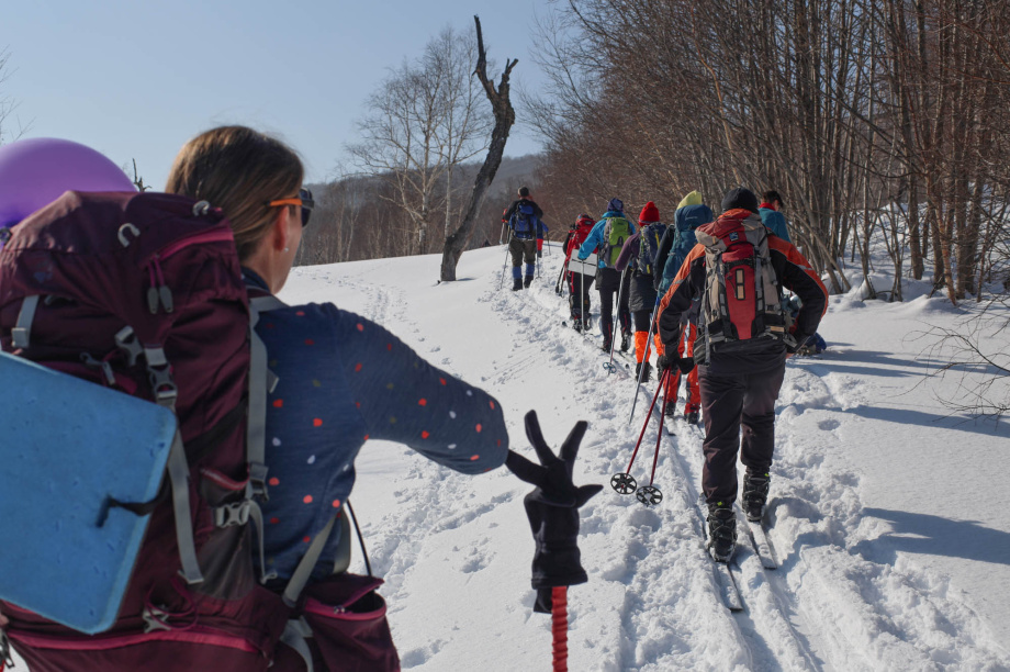 Лыжный поход в честь 8 Марта от турклуба «Медведь». Фото: «Камчатка Сегодня» \ Игорь Сафончик. Фотография 10